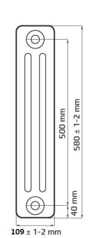 Чугунный радиатор Радимакс Loft 500 (1 секция)