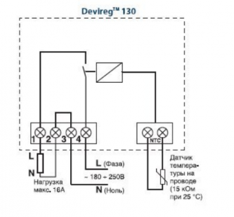 Терморегулятор DEVI Devireg 130 (140F1010)
