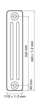 Чугунный радиатор Радимакс Loft 600 (1 секция)