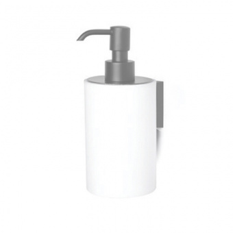 Дозатор для жидкого мыла, Bertocci, Trecento, шгв 70*80*180, цвет-белый матовый/хром