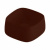 Раковина, Artceram, Cognac Quadro, шгв 430*430*225, отверстия для смесителя-отсутствуют, цвет-brown cocoa