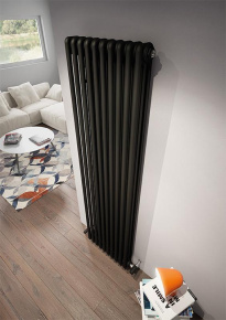 Радиатор стальной трубчатый IRSAP Tesi 3 1800 6 секций, нижнее подключение, цвет матово-черный