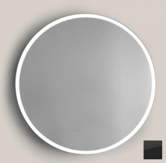 [НЕДОСТУПЕН ДЛЯ ЗАКАЗА] Зеркало, Bertocci, Design, круглое, шв 900*900, с подсветкой, цвет рамы-черный матовый