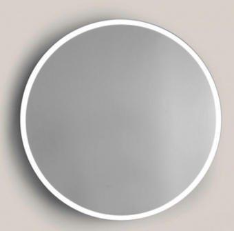 [НЕДОСТУПЕН ДЛЯ ЗАКАЗА] Зеркало, Bertocci, Design, круглое, шв 900*900, с подсветкой, цвет рамы-белый матовый