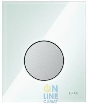 TECEloop Urinal Панель смыва для писсуара стеклянная стекло зеленое, клавиша хром матовый, 9242652