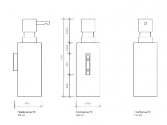 Дозатор для жидкого мыла, Decor Walther, MIKADO, WSP, шгв 55*80*180, цвет дозатора-белый матовый