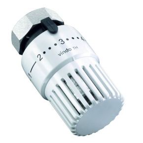 1013066, Термостатическая головка Oventrop Vindo TH артикул белая 7-28 С с нулевой отметкой