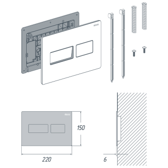 Панель RIVO Touch LUX матовая (белый матовый)