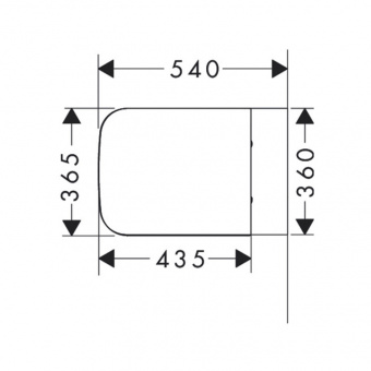 Сиденье для унитаза, Hansgrohe, CreekTide Q, шг 365*540, цвет-белый