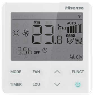 Индивидуальный проводной пульт YXE-E01U(E) Hisense YXE-E01U(E)