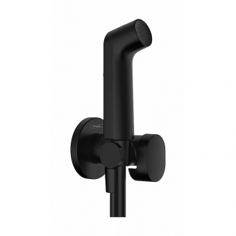 Гигиенический душ, Hansgrohe, Bidette S EcoSmart+, цвет-чёрный матовый