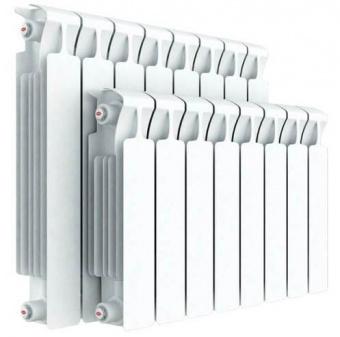 Биметаллический радиатор Rifar Monolit 500 14 секций, НП, левое, MVL