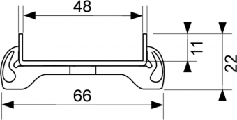 TECEdrainline Душевой лоток Plate, основа для плитки, 1000 мм, 601070