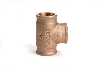Тройник бронзовый РЕХАУ AURLINE, Rp1/2", RX+ (Rehau, 18771041001)