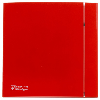 Накладной вентилятор S&P SILENT-100 CZ RED DESIGN 4C