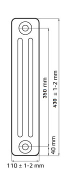 Чугунный  радиатор Радимакс Loft 350 (1 секция)