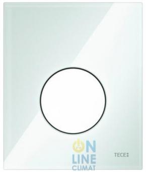 TECEloop Urinal Панель смыва для писсуара стеклянная стекло зеленое, клавиша белая, 9242651