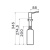 Дозатор для жидкого мыла, OMOIKIRI, OM-02P, шгв 68*122*345, цвет дозатора-черный