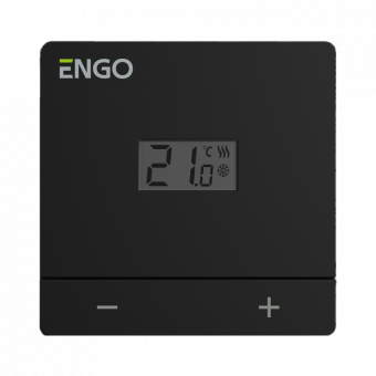 Проводной терморегулятор Engo, на батарейках, черный, (EASYBATB)